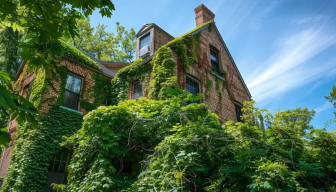 a historic brick building surrounded by lush green trees and a clear blue sky in watertown, ct.