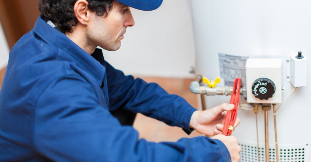 goshen plumber repairing water heater