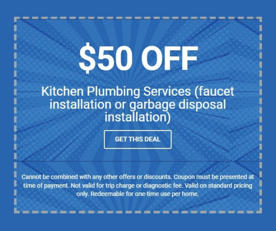 $50 off kitchen plumbing services, off kitchen