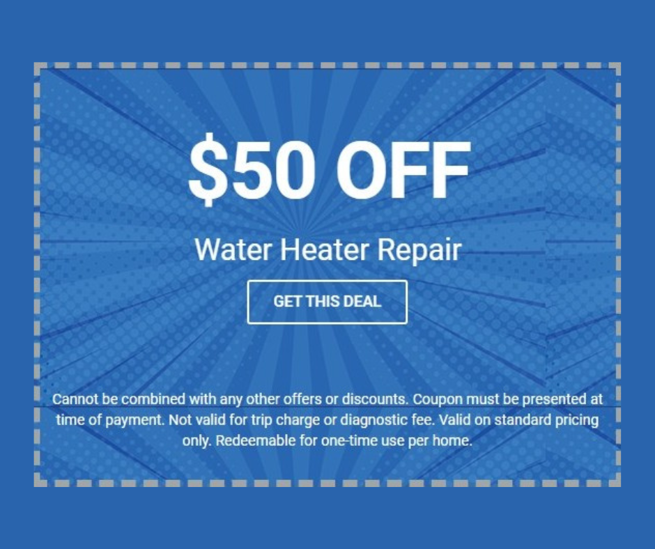 🔧 $50 off water heater repair, off wh repair