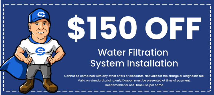 Discount on Water Filtration System Installation