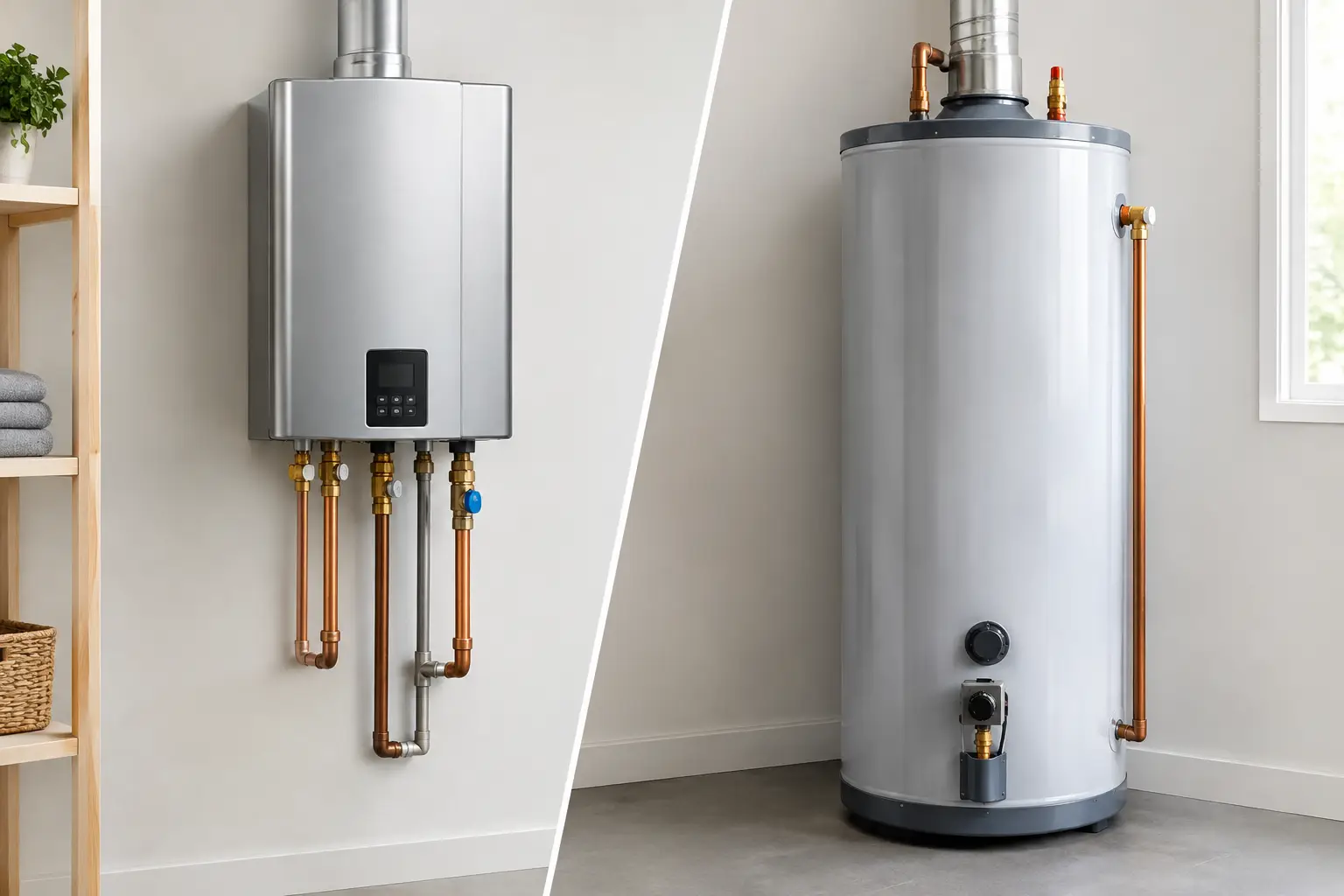 Tankless Versus Tank Water Heaters Compared